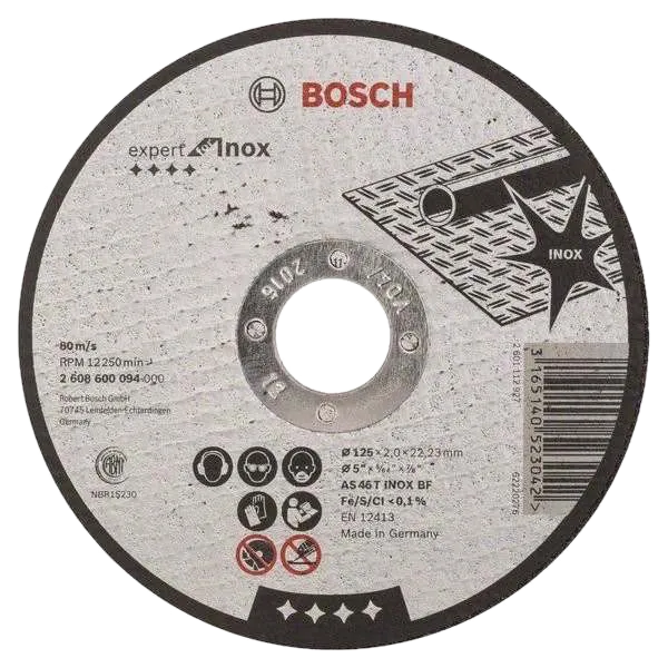 Bosch 125 x 1 мм (2608600549) Відрізний круг для нержавіючої сталі