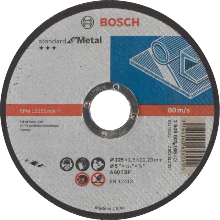 Bosch Standard for Metal 125x1.6x22.23 Відрізний круг по металу