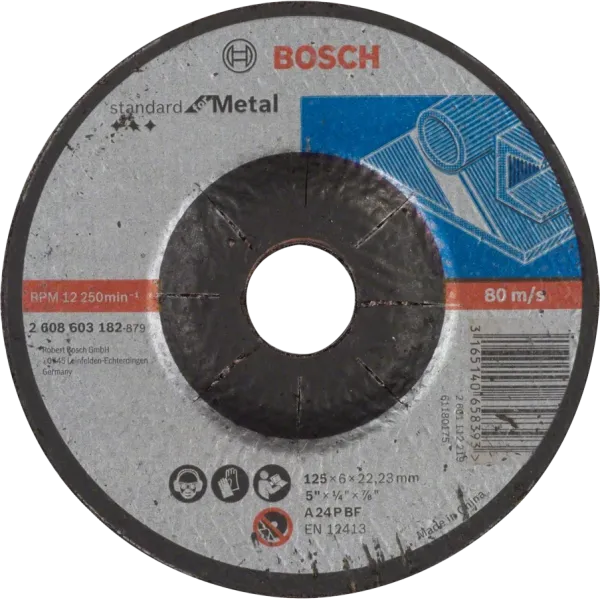 Bosch Standard for Metal 125x6x22.23 мм Обдирний круг для металу