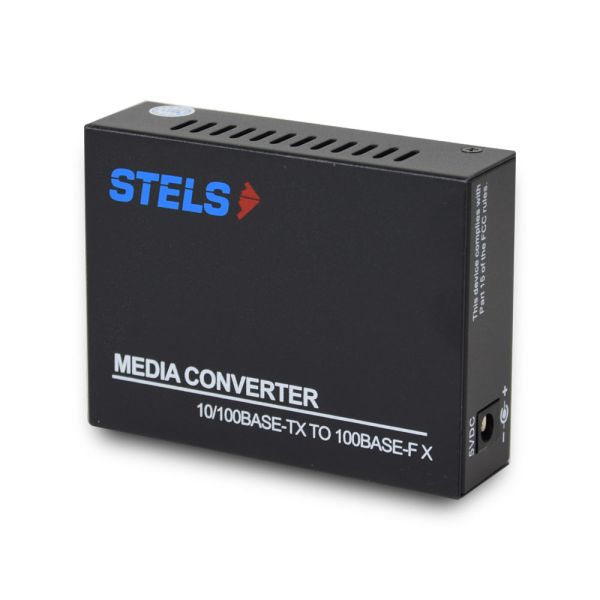 Медiаконвертер 100M 20км WDM SC, STELS-F110SB-20A-1310