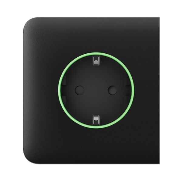 Бічна панель Ajax SideCover (type F) black для вбудованої розетки