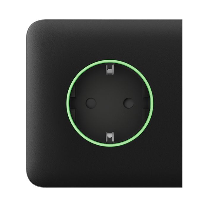 Бічна панель Ajax SideCover (type F) black для вбудованої розетки