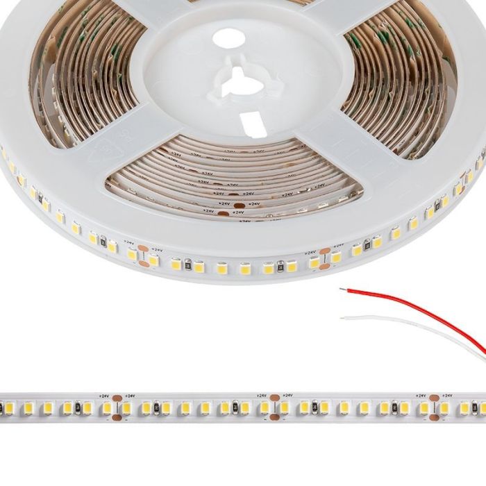 Світлодіодна стрічка Lightwell 2835 120LED 24V 4000k 5mm White 10 метрів