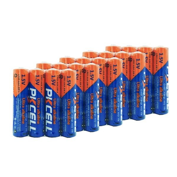 Комплект з 20 батарейок PKCELL Ultra Alkaline AAA LR03 1.5V по 4шт./плівка