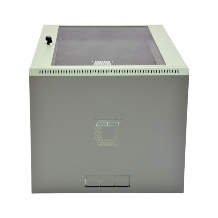 Шафа серверна SteelNet 15U 600 x 500 для мережевого обладнання (скло, сірий)