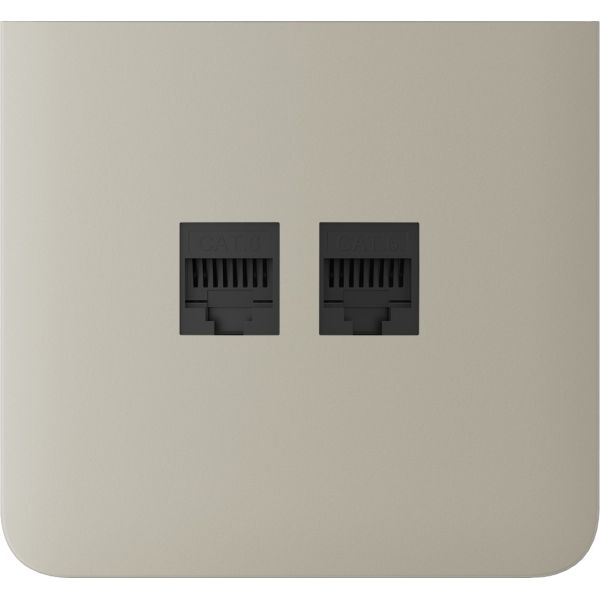 Бічна панель для вбудованої інтернет-розетки Ajax SideCover (LAN) vertical Ivory (126221.319.IV)