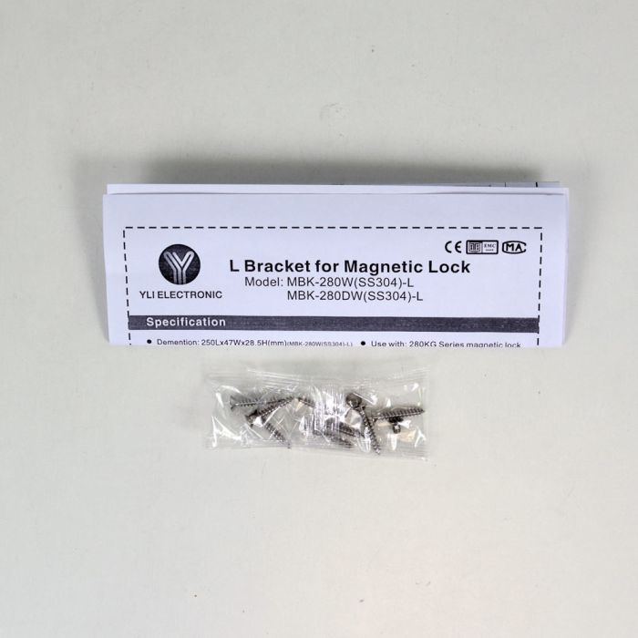 Куток MBK-280W-S(SS304)-L монтажний для системи контролю доступу