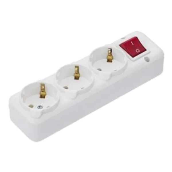 NA-UEA 3-гнізда з кнопкою Колодка