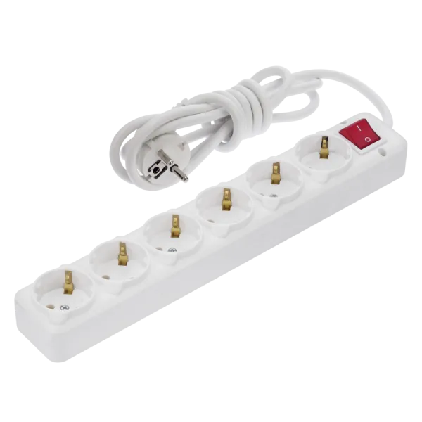 NA-UEA 6-гнізд 5 м з кнопкою Подовжувач