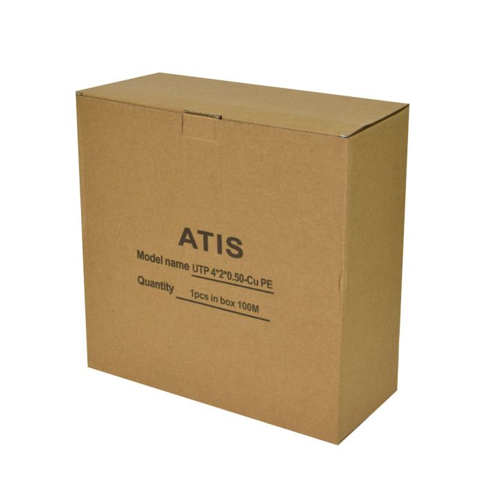 Кабель вита пара ATIS UTP 4*2*0.5-CU PE кат.5е (UTP мідь зовнішній) бухта 100 м
