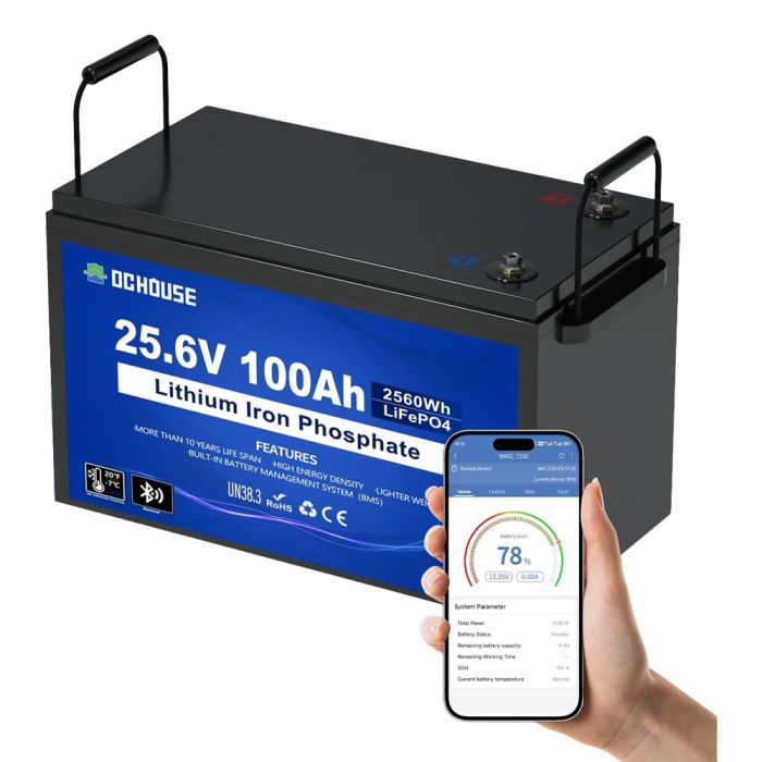 Акумулятор LiFePO4 DC HOUSE 25.6V 100Ah Bluetooth (ECO-LFP2410003)