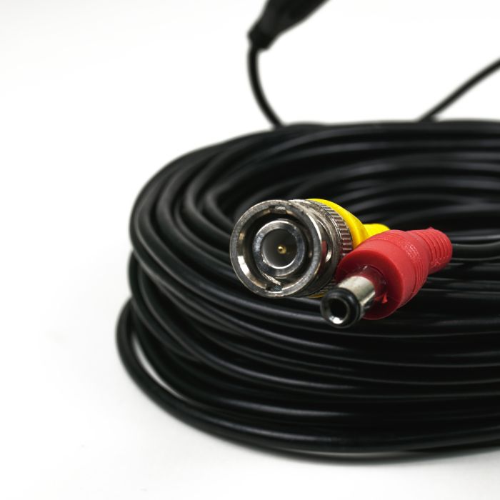Кабель BNC-рower cable D 18 м (BNC+DC/BNC+DC) для передавання відеосигналу та живлення