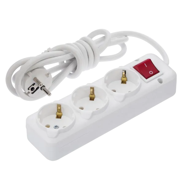 NA-UEA 3-гнізда 5 м з кнопкою Подовжувач