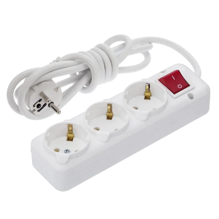 NA-UEA 3-гнізда 5 м з кнопкою Подовжувач