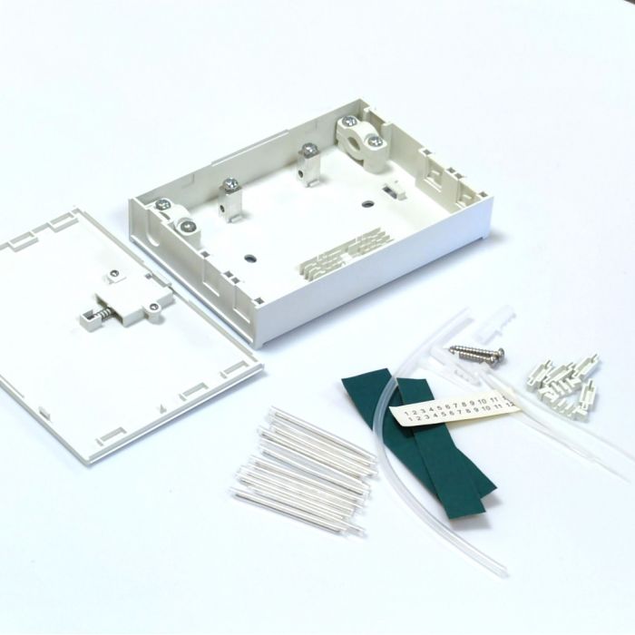 Абонентська розетка/бокс LW FTTH, для 4xSC simplex/ LC duplex прохідна