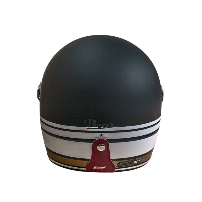 Мотошолом інтеграл Beon B-510 FIBER TRACK MATT BLACK/WHITE (матовий чорний/білий), розмір XL