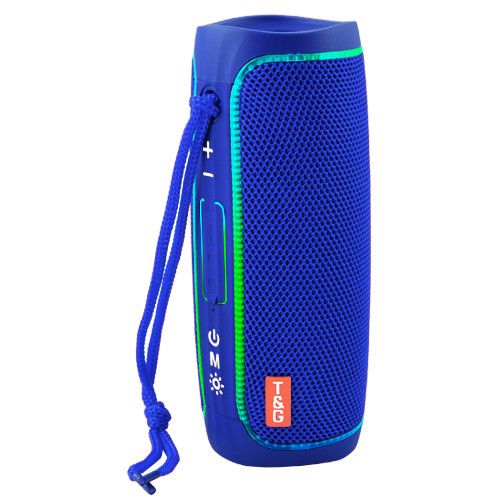 Bluetooth-колонка TG288 з RGB ПІДСВІЧУВАННЯМ,  speakerphone, радіо, blue