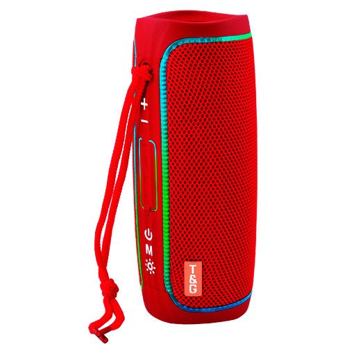 Bluetooth-колонка TG288 з RGB ПІДСВІЧУВАННЯМ,  speakerphone, радіо, red