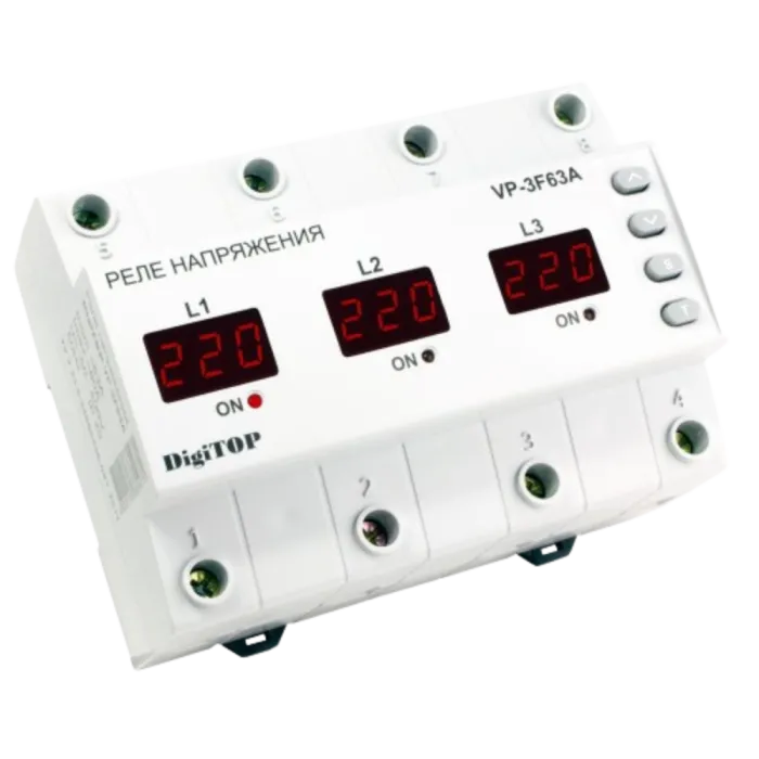 DigiTOP VP-3F63A M6R Реле напруги