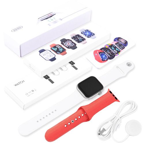 Smart Watch Series 6 Z32 PRO, 44mm Aluminium, 2 ремешка, red/white