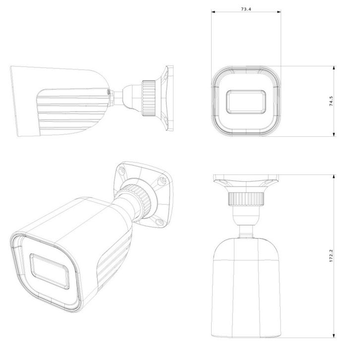 5 Мп відеокамера Provision-ISR I2-350A-28 (2.8 мм) для системи відеонагляду