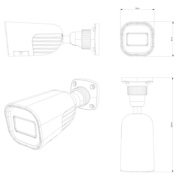 IP-відеокамера 2 Мп Provision-ISR BMH-320SRN-MVF (2.8-12 мм) з відеоаналітикою для системи відеонагляду