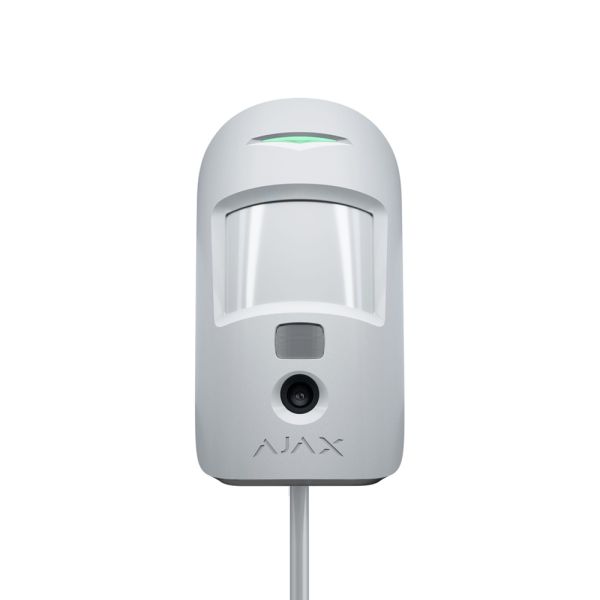 Дротовий датчик руху Ajax Superior MotionCam Fibra white з підтримкою фотоверифікації тривог