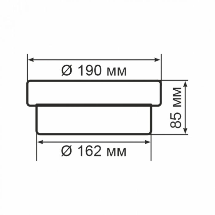 Світильник ERKA 1065D.i LED-Вlack-В з датчиком руху 12W 4200K круглий чорний/білий Е27 IP 65