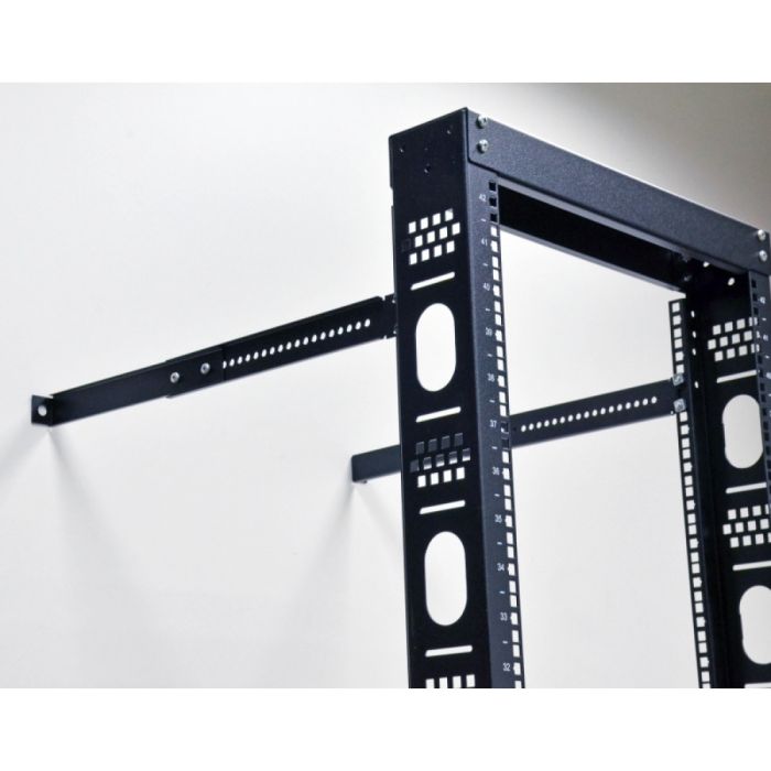 Комплект фіксаторів однорамної стійки до стіни, чорний