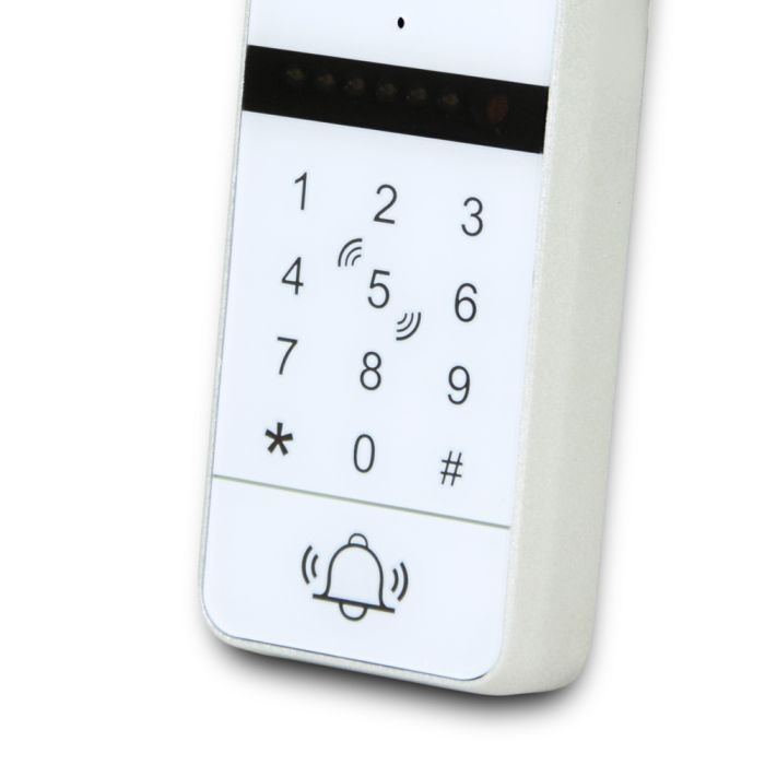 Відеопанель BCOM BT-400FHD-AC White з вбудованою клавіатурою і зчитувачем Mifare