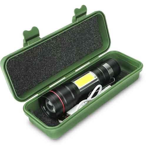 Ліхтар BL-520-T6+COB, Li-Ion акум., ЗП microUSB, zoom, Box