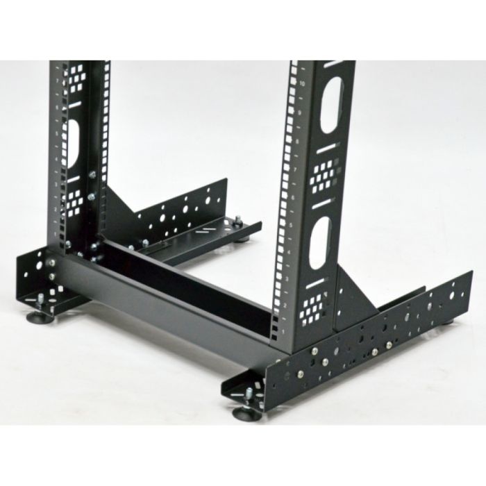 Стійка однорамна CMS UA-OF24-S-BK 24U чорна (без ніг)