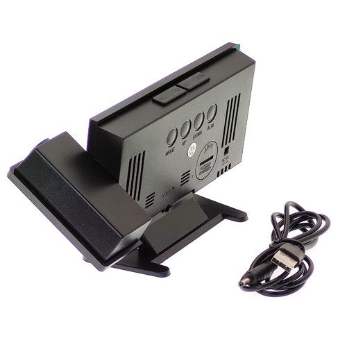 Годинник мережевий проекційний VST-896-4, зелений, USB