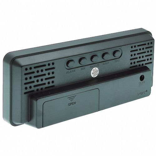 Годинник мережевий VST-898-4, яскраво-зелений, температура, USB