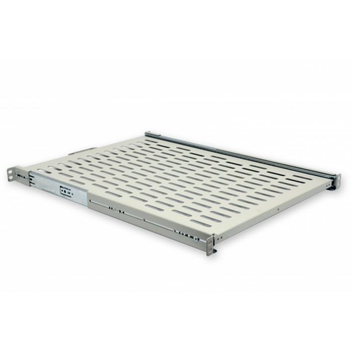 Полиця висувна 19" CMS UA-SHSL-600G 1U 600 мм, сіра
