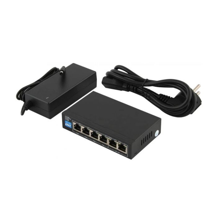 PoE-комутатор FoxGate S6004G-G2-AI POE Watchdog 6-портовий некерований