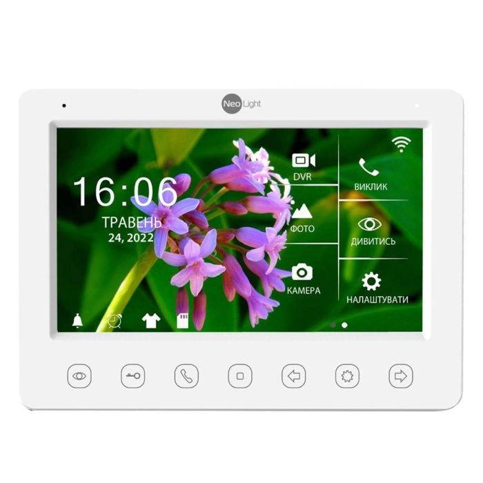 Комплект відеодомофона Neolight NeoKIT HD WF Graphite: відеодомофон 7" з Wi-Fi з детектором руху та 2 Мп відеопанель