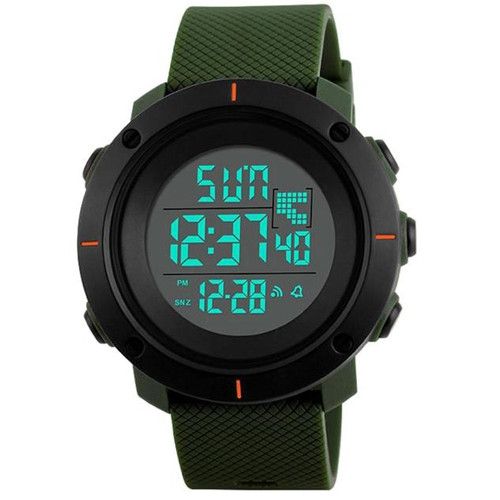 Годинники наручні 1213AG SKMEI, ARMY GREEN, BIG SIZE