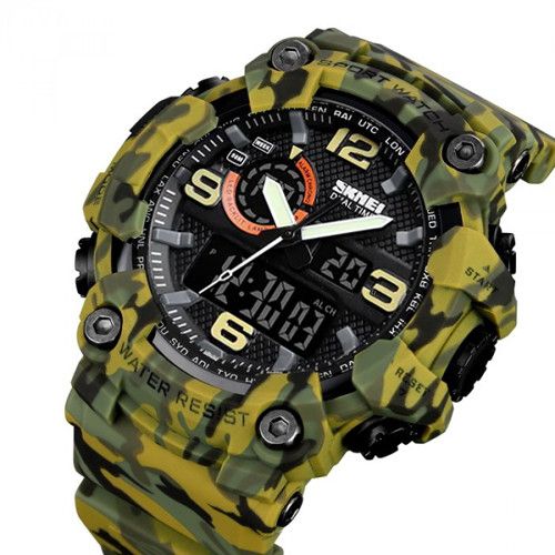 Годинники наручні 1520CMGN SKMEI, CAMO GREEN