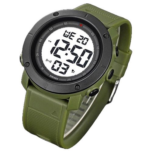 Годинники наручні 2122AGWT SKMEI, ARMY GREEN-WHITE