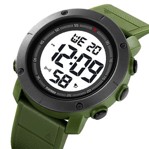 Годинники наручні 2122AGWT SKMEI, ARMY GREEN-WHITE