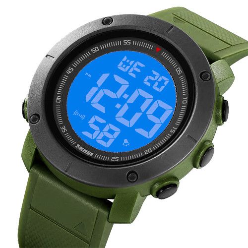 Годинники наручні 2122AGWT SKMEI, ARMY GREEN-WHITE