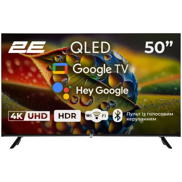 2E 50A77Q 50" дюймів 3840x2160 QLED Google TV Телевізор