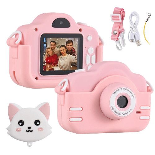 Дитячий фотоапарат A3S, PINK