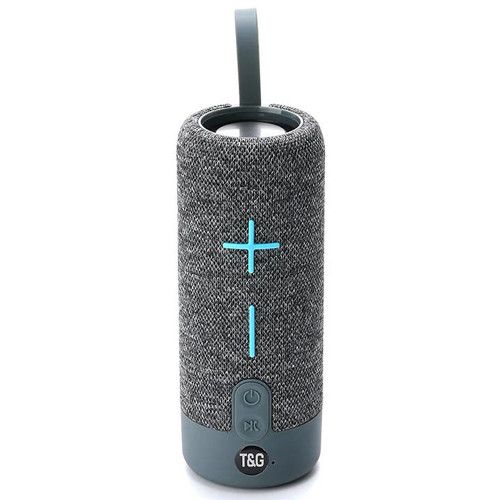 Bluetooth-колонка TG619C з RGB ПІДСВІЧУВАННЯМ, speakerphone, радіо, grey