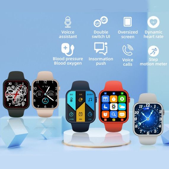Smart Watch Series 6 Z32 PRO, 44mm Aluminium, 2 ремешка, red/white