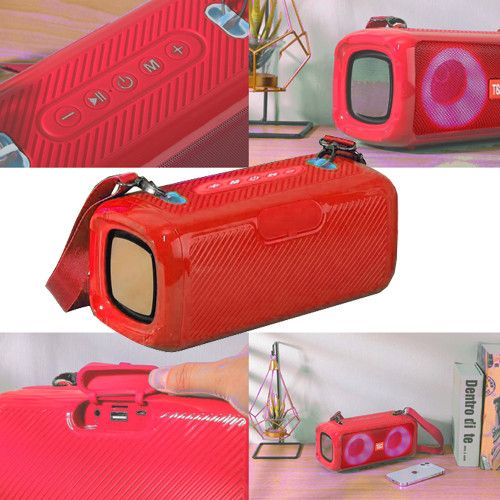 Bluetooth-колонка TG641, c функцією speakerphone, радіо, red