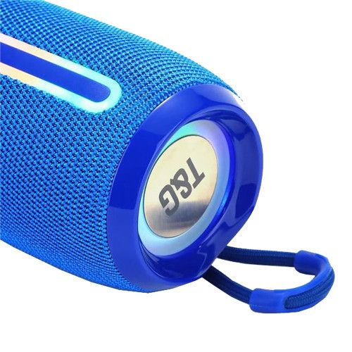 Bluetooth-колонка TG653 з RGB ПІДСВІЧУВАННЯМ,  speakerphone, радіо, blue