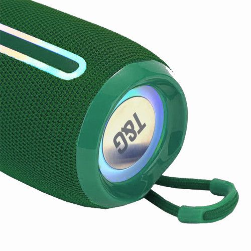 Bluetooth-колонка TG653 з RGB ПІДСВІЧУВАННЯМ,  speakerphone, радіо, green