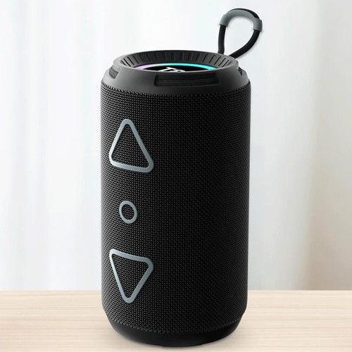 Bluetooth-колонка TG656 з RGB ПІДСВІЧУВАННЯМ,  speakerphone, радіо, black